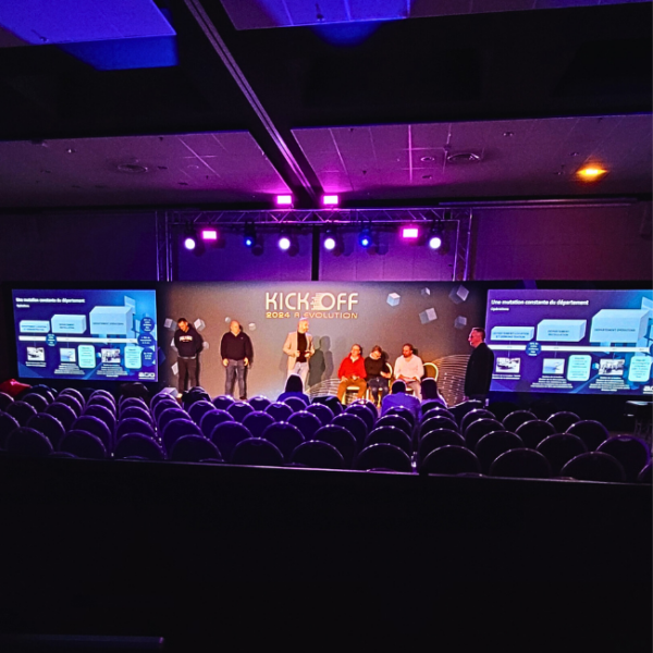 Convention AV Prod: Un écran imprimé à double fonctionnalité