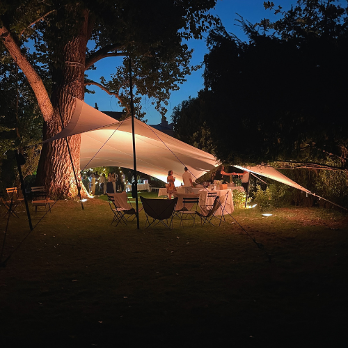 Une toile imperméable pour une soirée privée exceptionnelle !