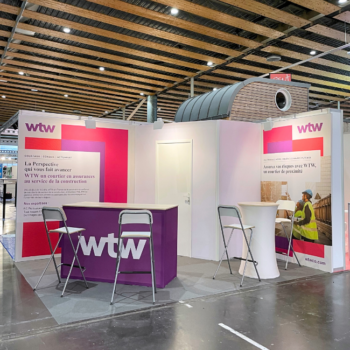 STand WTW à l'occasion de la 13e édition du salon NordBat situé à Lille Grand Palais.